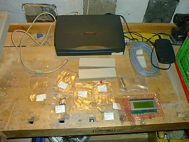 LCD und LED Bastelei vorbereiten.